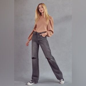 NWT- Women’s Kan Can High Rise Wide Leg Flare Jeans KC7373DGV3